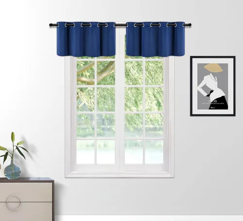 Miniatura 22 de PI Cortinas opacas para dormitorio, tratamiento de ventana con aislamiento térmico de anillo superior, cortinas oscurecedoras de habitación