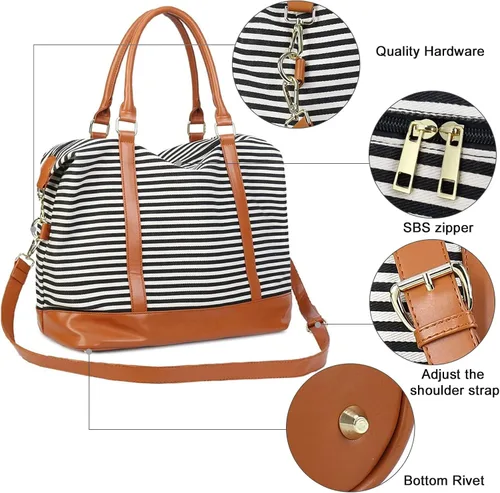 Miniatura 4 de CAMTOP- Bolso de viaje para mujer, de lona, para equipaje de mano