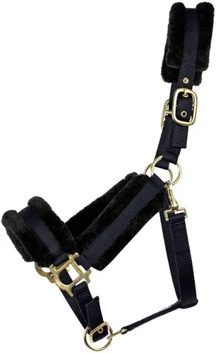 Dura-Tech Halter de nailon con forro polar para caballos, máxima comodidad para caballos, diseño antifrotamiento, alta ajustabilidad, herrajes de