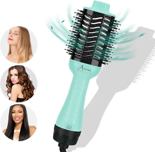 Miniatura 3 de Aima Beauty Cepillo secador de pelo voluminizador de un solo paso, cepillo de aire caliente mejorado 4 en 1 para menos encrespamiento, más brillo