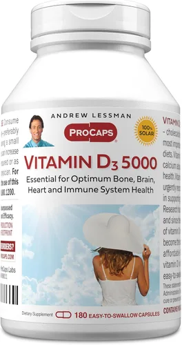 Miniatura 22 de Andrew Lessman Vitamina Cápsulas – Alta Potencia, esencial para la absorción de calcio, apoya la salud de los huesos, la función muscular saludable
