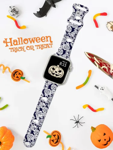 Miniatura 2 de Holiday Watchband Compatible with Apple Watch 38mm 40mm 41mm 42mm 44mm 45mm 49mm Women Men,Soft Silicone Cute Sport Strap for Apple Watch Ultra