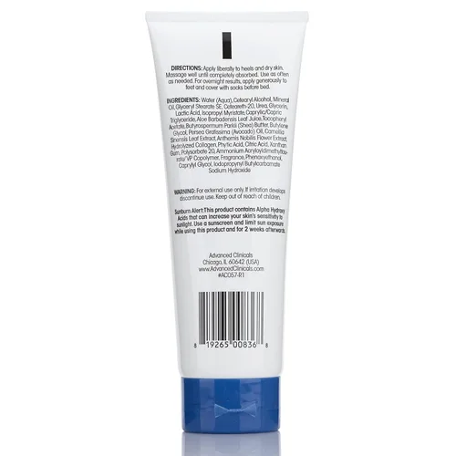 Miniatura 9 de Advanced Clinicals Crema hidratante para pies con manteca de karité, loción hidratante para pies y manos que ayuda a curar la piel agrietada, puntos