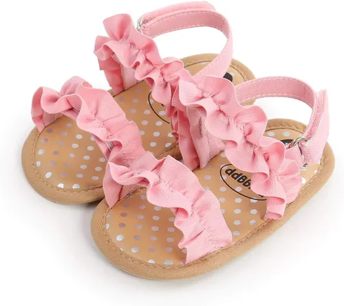 Miniatura 18 de Sandalias de verano para bebés, niñas y niños, unisex, antideslizantes, suela suave, transpirable, para primeros pasos, zapatos de playa al aire
