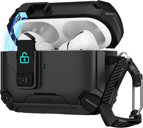 Miniatura 14 de SaharaCase Raider Series - Funda compatible con AirPods Pro 2 (2ª generación) [Robusta] protección de cuerpo completo, agarre antideslizante