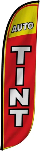 Miniatura 16 de LookOurWay Bandera de plumas, bandera publicitaria de 12 pies de alto para promoción de negocios y eventos, solo bandera, detalles automáticos