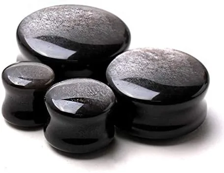 Miniatura 3 de Sillín de plata natural con piedra obsidiana WildKlass