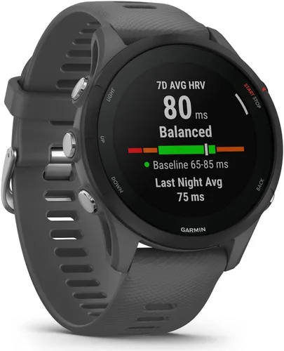 Miniatura 4 de Garmin 010-02641-00 Forerunner 255 Reloj inteligente GPS gris pizarra Modelo socio oficial de Estados Unidos Paquete con paquete de protección