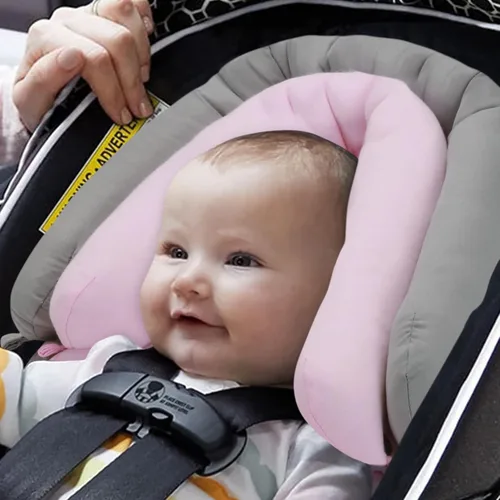 Miniatura 2 de Pro Goleem Soporte para la cabeza del asiento de coche para bebé, suave inserto para asiento de coche infantil, soporte para la cabeza del asiento