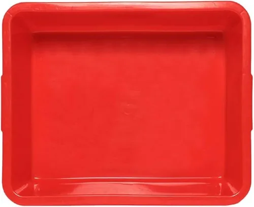 Miniatura 3 de TrueCraftware - 14-3/8" x 11-5/8" x 3-3/8" Caja de autobús de cocina utilitaria/bañera/cubo con labios exteriores - Tina de restaurante de plástico