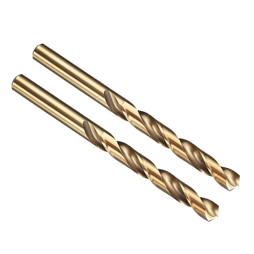 Miniatura 203 de PATIKIL Broca Jobber de 0.039 in, vástago recto M35 cobalto 5% acero de alta velocidad 135° acabado dorado para metal duro de acero inoxidable - 2