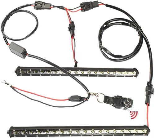 Miniatura 3 de Kit de arnés de cableado con control remoto inalámbrico para barra de luz LED de 12 V, soporta 1/2 cables, 4 modos
