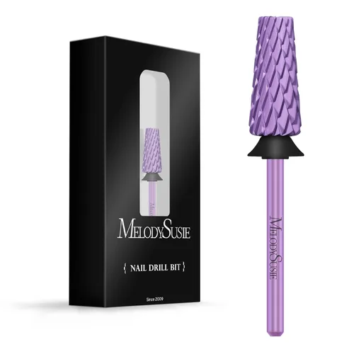 Miniatura 12 de MelodySusie Super Cut Edition Brocas para Uñas 5 en 1, Brocas Multifunción de Carburo de Tungsteno de 3/32'', Adecuadas para Manicura Pedicura