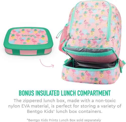 Miniatura 3 de Bentgo Kids Prints 2 en 1 Mochila y lonchera aislada
