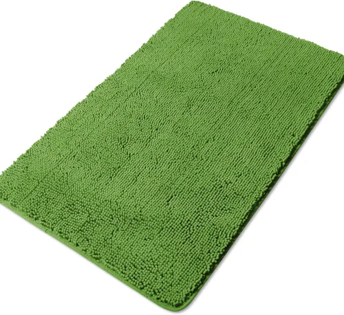 Miniatura 241 de Yeaban Alfombra de pasillo de baño de 24 x 72 pulgadas, antideslizante, alfombra de baño larga de felpilla gruesa, absorbente y lavable, alfombra
