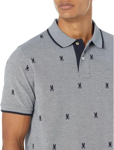 Miniatura 3 de Psycho Bunny Polo estampado Birdseye