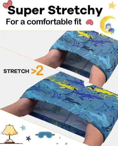 Miniatura 3 de Boys Pajamas 4 Pieces Long Set 100% Cotton Sleepwear Size 18 Months-12 Years