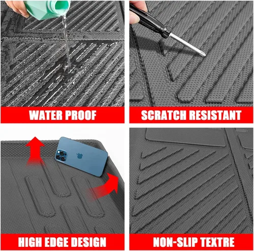 Miniatura 5 de Mabett Alfombrillas interiores para Ford Bronco, accesorios de 4 puertas 2021 2022 2023 2024 2025 alfombrillas de piso para asiento trasero y forro