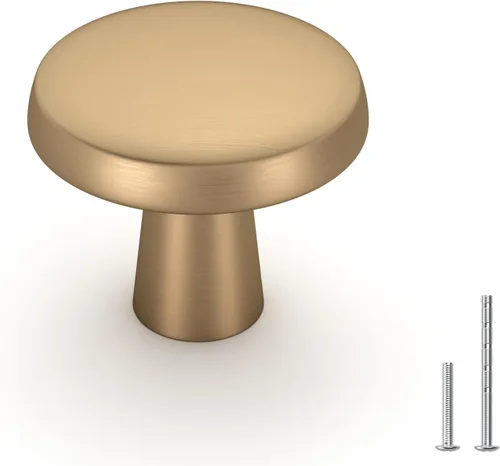 Miniatura 9 de Goldenwarm LS5310BK - Perillas de gabinete de cocina, estilo decorativo y moderno de color negro liso, para cajones y clósets, de 1.27 pulgadas