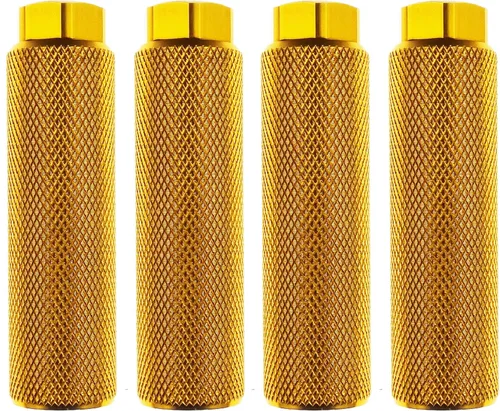 Miniatura 14 de 2 pares de reposapiés de aleación de aluminio para bicicleta de montaña, clavijas de acrobacias traseras, compatibles con ejes de 3/8 pulgadas Negro