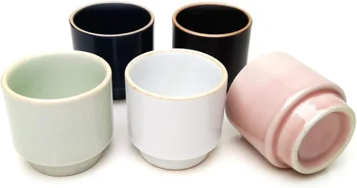 Miniatura 10 de LENITH ] Juego de vasos de chupito coreanos Soju, 1.7 onzas, vidrio transparente con carácter, vidrio en forma de corazón para whisky, tequila
