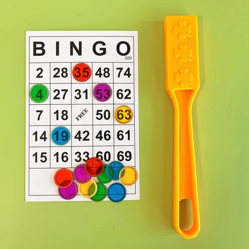 Miniatura 4 de SEETOOOGAMES 300 fichas magnéticas de bingo solamente mezcladas