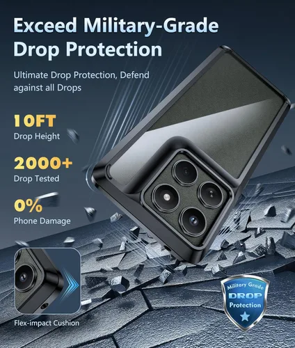 Miniatura 1219 de FNTCASE Funda para iPhone 13 Pro-Max: Fundas magnéticas transparentes compatibles con Magsafe Slim anti amarillamiento protección contra caídas