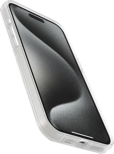 Miniatura 3 de OtterBox Funda transparente para iPhone 15 Pro MAX (solamente) de la serie Symmetry (transparente), se ajusta a MagSafe, ultra suave, bordes