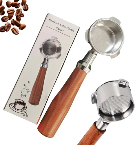 Miniatura 7 de Portafiltro Espresso 51mm con doble salida Compatible con Delonghi Dedica EC680 y EC685 así como modelos de cafetera SMEG y EUPA - Incluye cesta