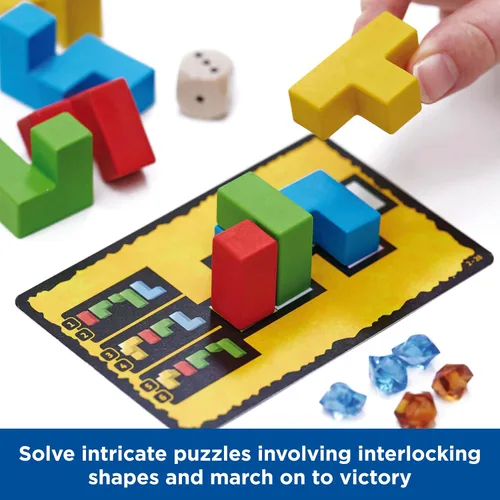 Miniatura 5 de Ubongo 3D Juego de rompecabezas geométrico con bloques tridimensionales Juego divertido para la familia Altamente rejugable Componentes