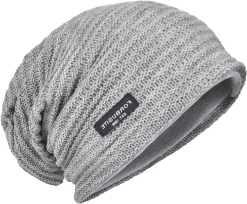 Miniatura 22 de Gorro de punto holgado con calavera de gran tamaño para hombre tipo skullcap