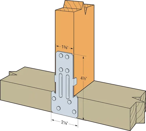 Miniatura 2 de Simpson Strong-Tie RSP4 RSP 4-1/2 in. Galvanized Reversible Stud-Plate Tie