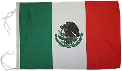 Miniatura 4 de Bandera de México AZ FLAG, 45.7 x 30.5 cm, con cordones - Pequeñas banderas mexicanas de 30 x 45 cm - Bandera de 45.7 x 30.5 cm