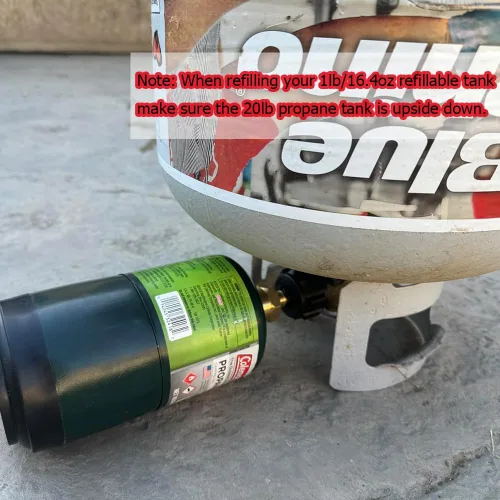 Miniatura 2 de Hooshing Adaptador de Recarga de Propano para Tanques de Propano de 1 lb Válvula Reguladora QCC1 Compatible con Tanque de Propano QCC1/Tipo1