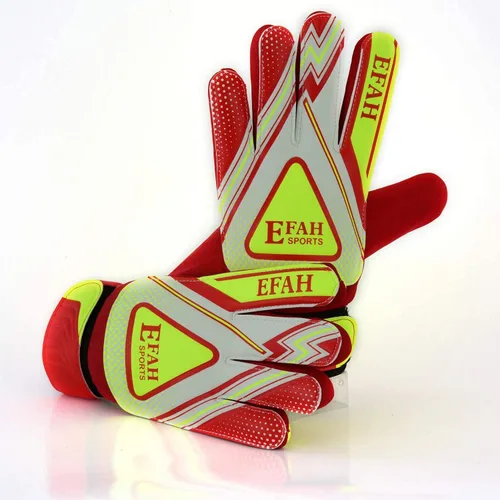 Miniatura 3 de Guantes de portero de fútbol para niños y jóvenes, guantes de portero de fútbol con agarres fuertes Rojo/Amarillo