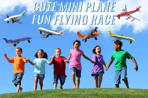 Miniatura 6 de Crelloci Toy Airplane Paquete de 6 Mini Aviones Fundidos a Presión, el Set de Juego Incluye Planeador y Aviones de Aerolíneas para Favores de Fiesta