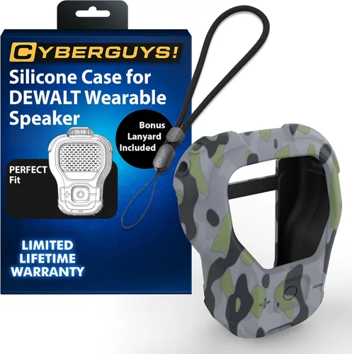 Miniatura 16 de CYBERGUYS Funda de Silicona para Altavoz Bluetooth Vestible DEWALT, Cubierta Protectora Duradera Resistente a Golpes Antideslizante para Mini