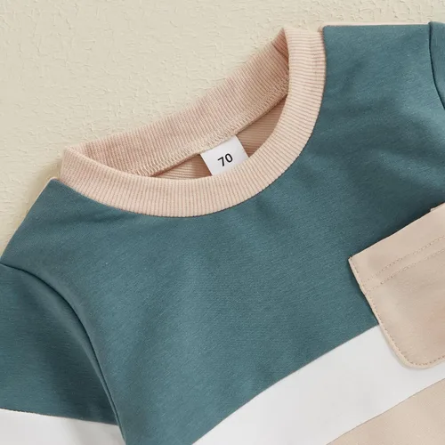 Miniatura 49 de Conjunto de sudadera de manga larga con cuello redondo y pantalones deportivos para bebés, ropa de invierno para bebé