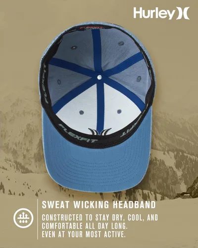 Miniatura 73 de Hurley Gorras para hombre - One & Only Flexfit Textures Cap - Sombreros ajustados para hombre, S-XL