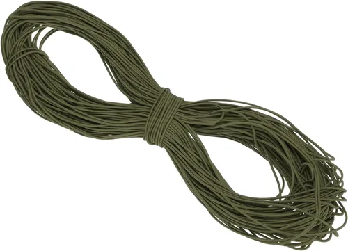 Miniatura 95 de PATIKIL Cuerda elástica elástica de 109 yardas (328.1 ft), cuerda elástica pesada de 0.059 in, albaricoque para manualidades, correas de gancho