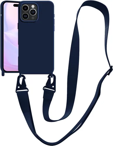 Miniatura 128 de Funda compatible con iPhone 13 con correa, funda cruzada para iPhone con cordón, ajustable, a prueba de golpes, protección contra caídas, funda