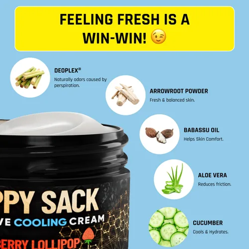 Miniatura 3 de Derm Dude Happy Sack Ball - Desodorante y crema cómoda para hombres, defensa del sudor, control de olores, desodorante e higiene sin aluminio