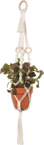 Miniatura 2 de SOLID OAK MACRAME PLNT HNGR KT 4 ANILLOS