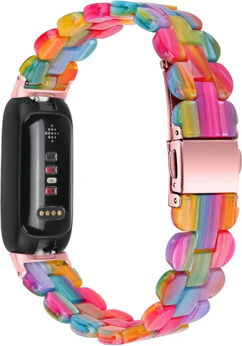 Miniatura 9 de TenCloud Bandas de resina compatibles con Fitbit Inspire 3 Band para Inspire 3 Smart Watch Band para mujeres y hombres, bandas deportivas ligeras