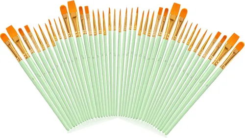 Miniatura 14 de para niños, adolescentes, chicas adolescentes, cosas de moda, relleno para cesta de Pascua, juego de pinceles de pintura acrílica Soucolor para Rosa