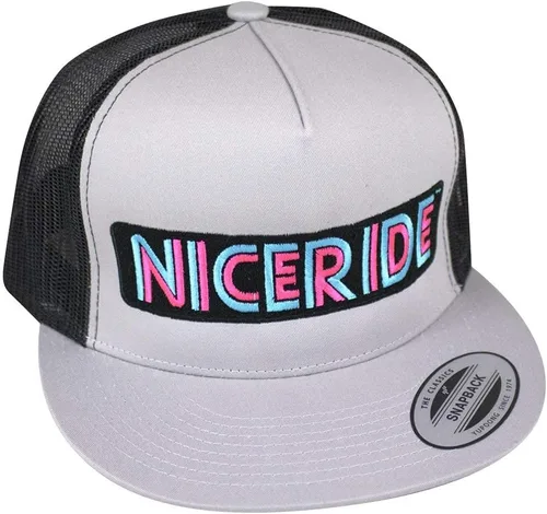 Miniatura 3 de Disco Trucker - Gorra de béisbol clásica Snapback Trucker, GrisNegro
