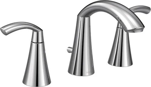 Miniatura 11 de Moen Glyde T6173BN - Grifo de fregadero de baño moderno de arco alto de 8 pulgadas de níquel cepillado, requiere válvula, T6173BN