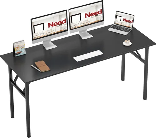 Miniatura 25 de Need AC5AW - Escritorio pequeño plegable, resistente y robusto para computadora, oficina en casa, dormitorios y espacios pequeños, no requiere Roble