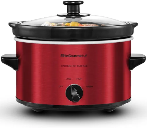 Miniatura 12 de Elite Gourmet MST-275XS - Olla eléctrica de cocción lenta ovalada, temperatura ajustable, para preparar entradas, salsas y guisos, con tapa de Acero