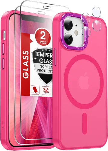 Miniatura 52 de LeYi Funda para iPhone XR: con protector de pantalla X2 + 2 funda para cámara [compatible con MagSafe] Funda protectora magnética i iphoneXR